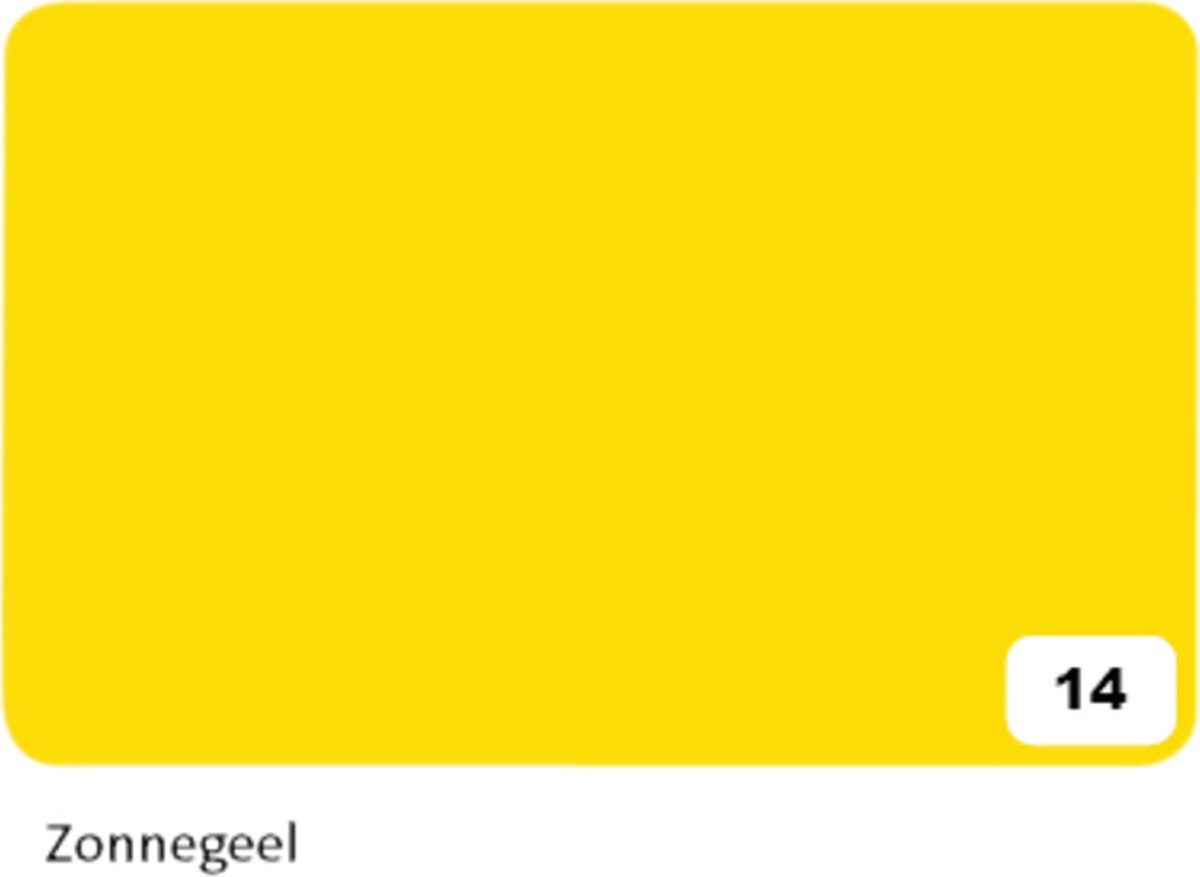 Fotokarton Folia 2zijdig 50x70cm 300gr nr14 zonnegeel | 10 stuks